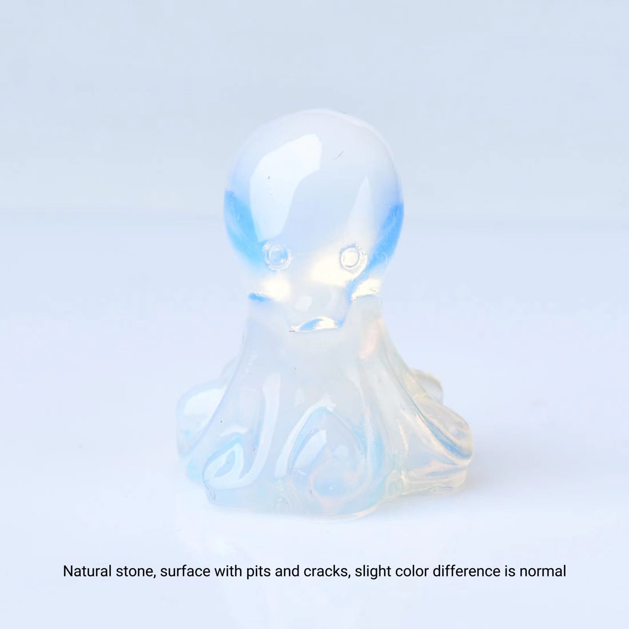 3.1'' Octopus Carving Statue for Home Office Decor, Pocket Gift