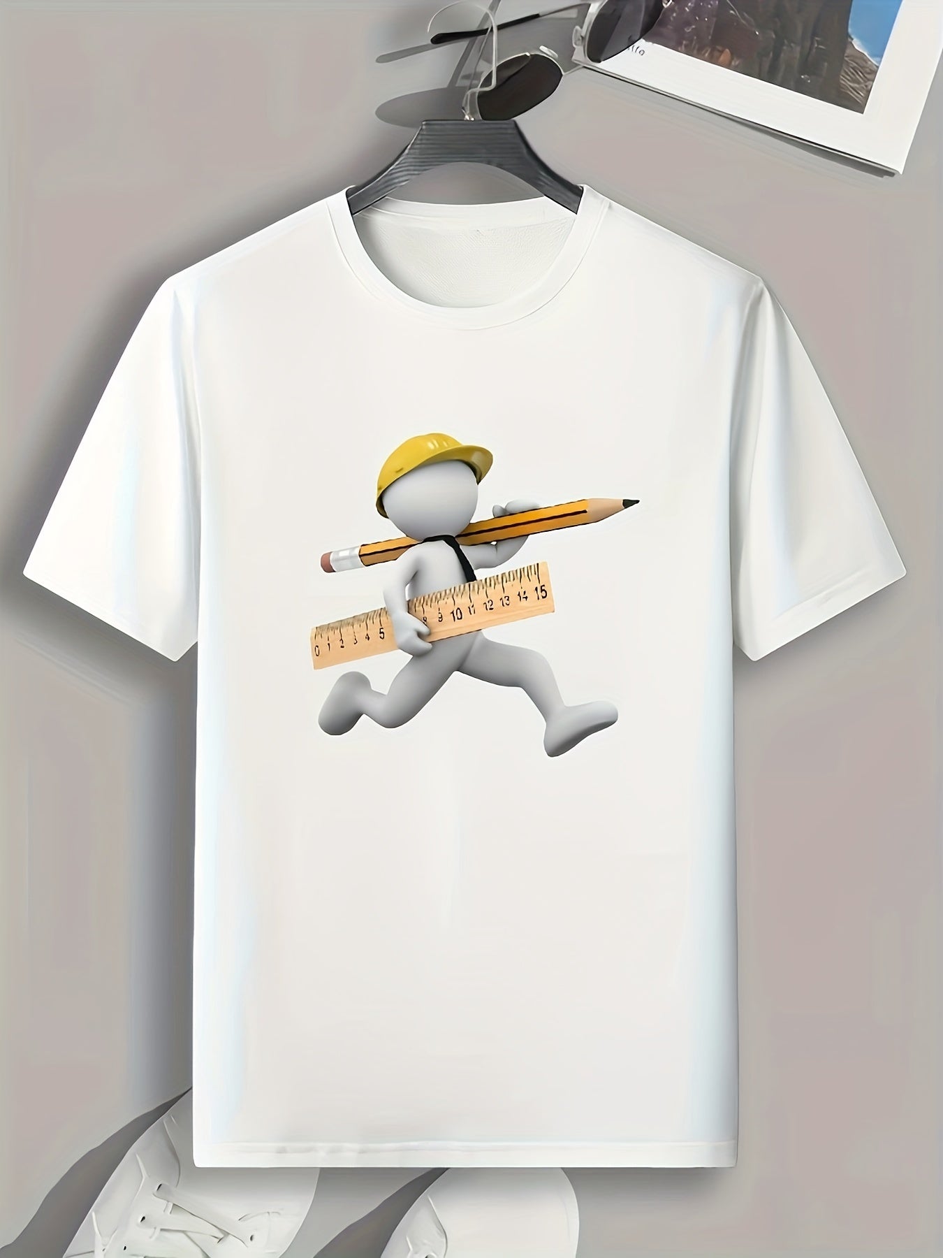 Creative Pattern Men's Graphic Tee for Summer