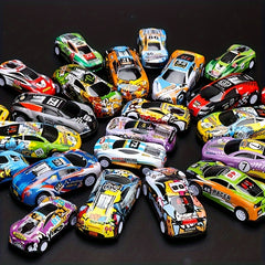 Alloy Small Car Inertia Pull Back Toy Set