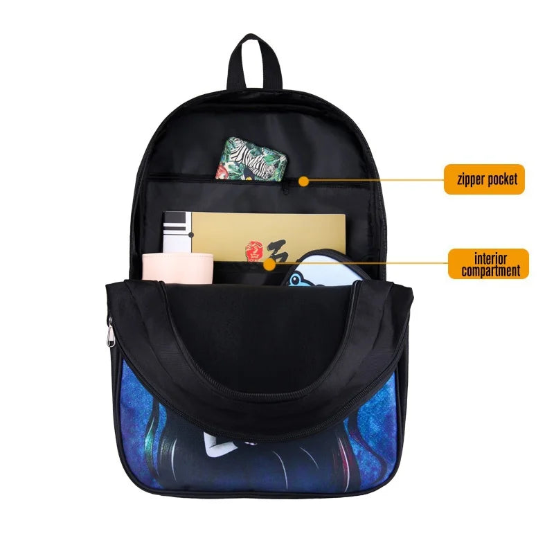 Animal Horse Print Backpack for Teenager Boys Girls School Bags