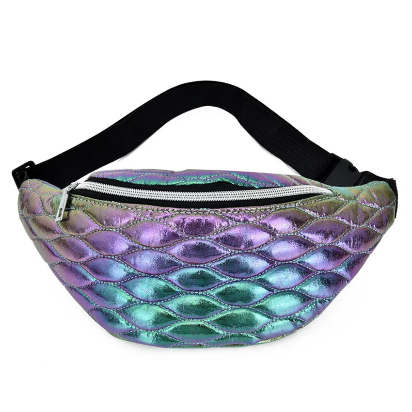 Laser Waist Bag Fanny Pack Chest Bag Linger Crossbody Phone Pouch