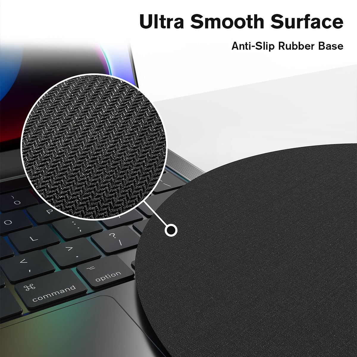 Green Geometric Pattern Milk Fiber Fabric Mouse Pad