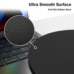 Green Geometric Pattern Milk Fiber Fabric Mouse Pad