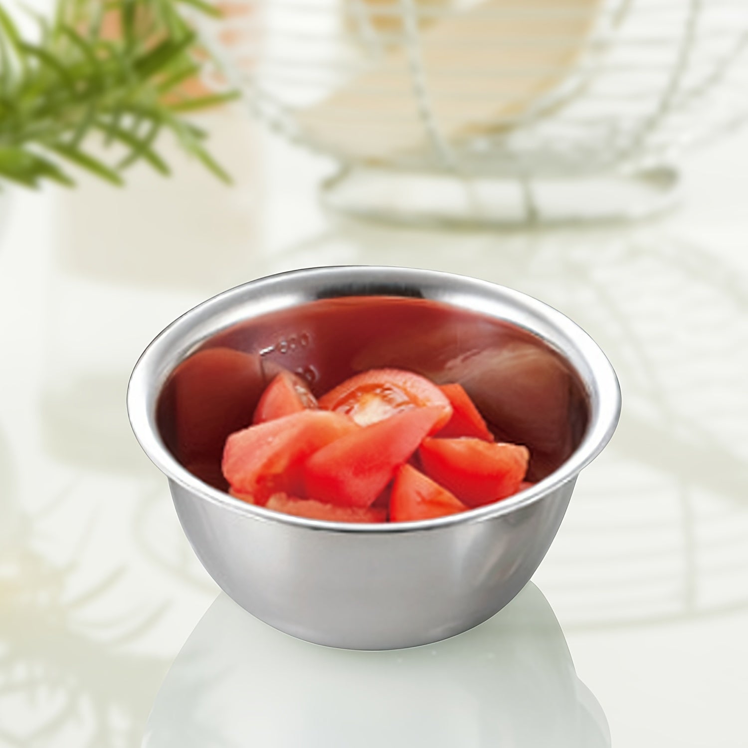 Stainless Steel Mixing Bowls with Scale - Cooking and Salad Bowl