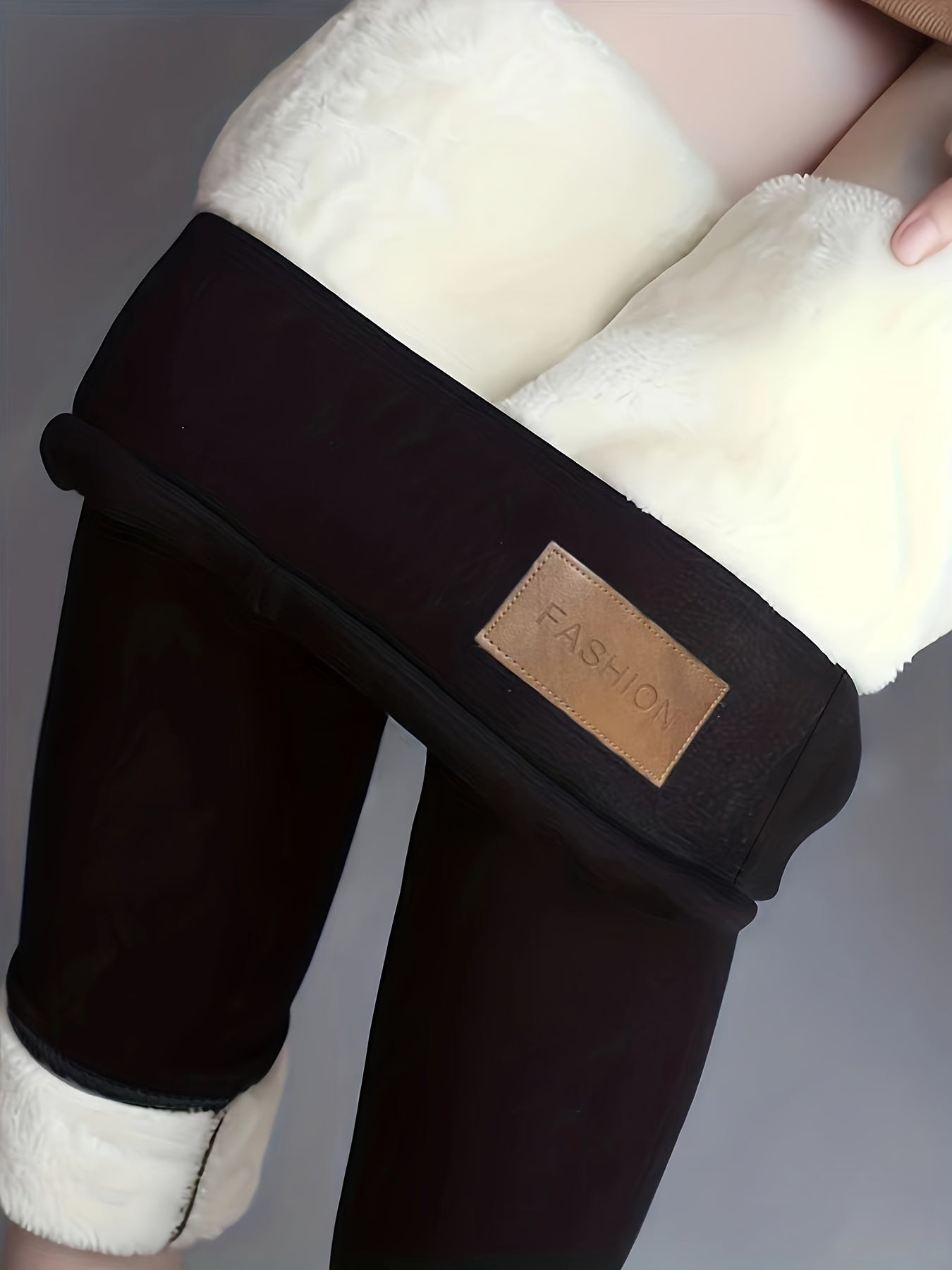 Women's Plus Fleece-Lined Winter Leggings