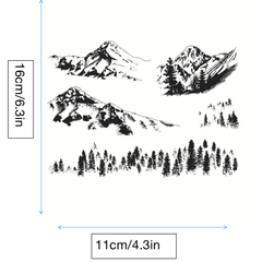 Mountains Stamps Transparent Stamps For Card Making and Scrapbooking