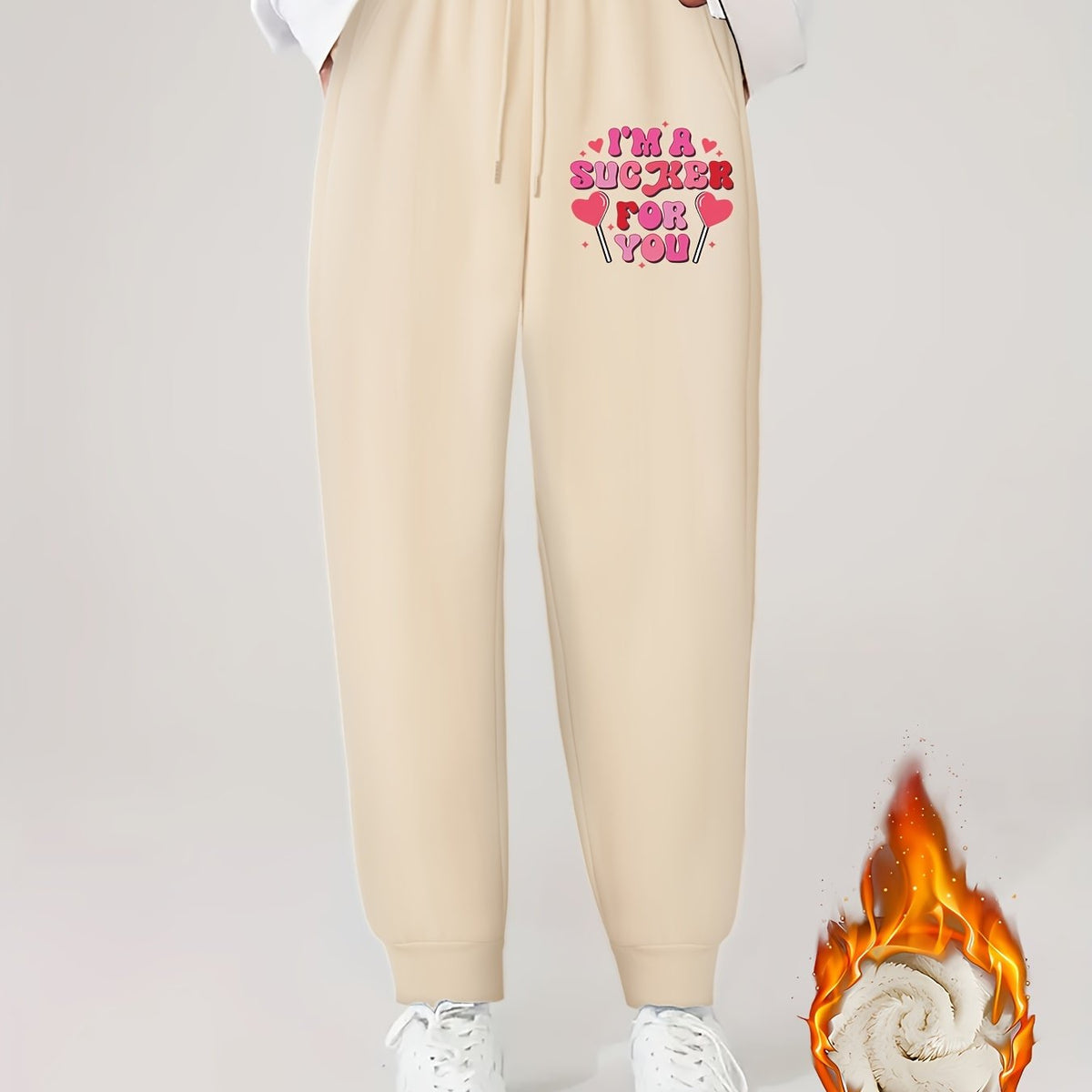 Women's Plus Size Fleece Liner Joggers
