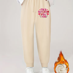 Women's Plus Size Fleece Liner Joggers