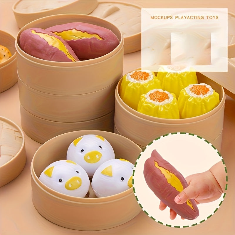 Educational Kitchen Toy Set Role Play Food Toys Learning Cognitive Gift