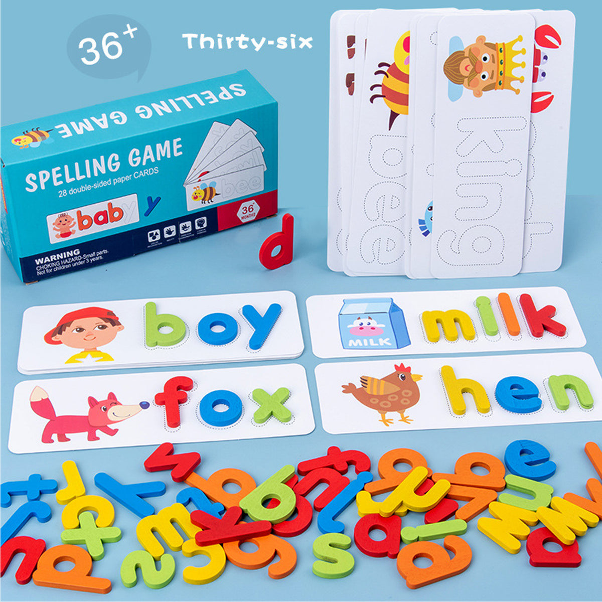 Alphabet Sight Words Flash Cards Matching Letter Games Educational Toys
