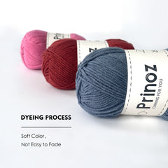 2pcs 4ply Solid Yarn for Crocheting/Knitting Dolls Baby Sweaters 50g