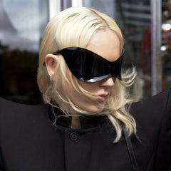 Oversized Rimless Y2K Cyberpunk Sunglasses