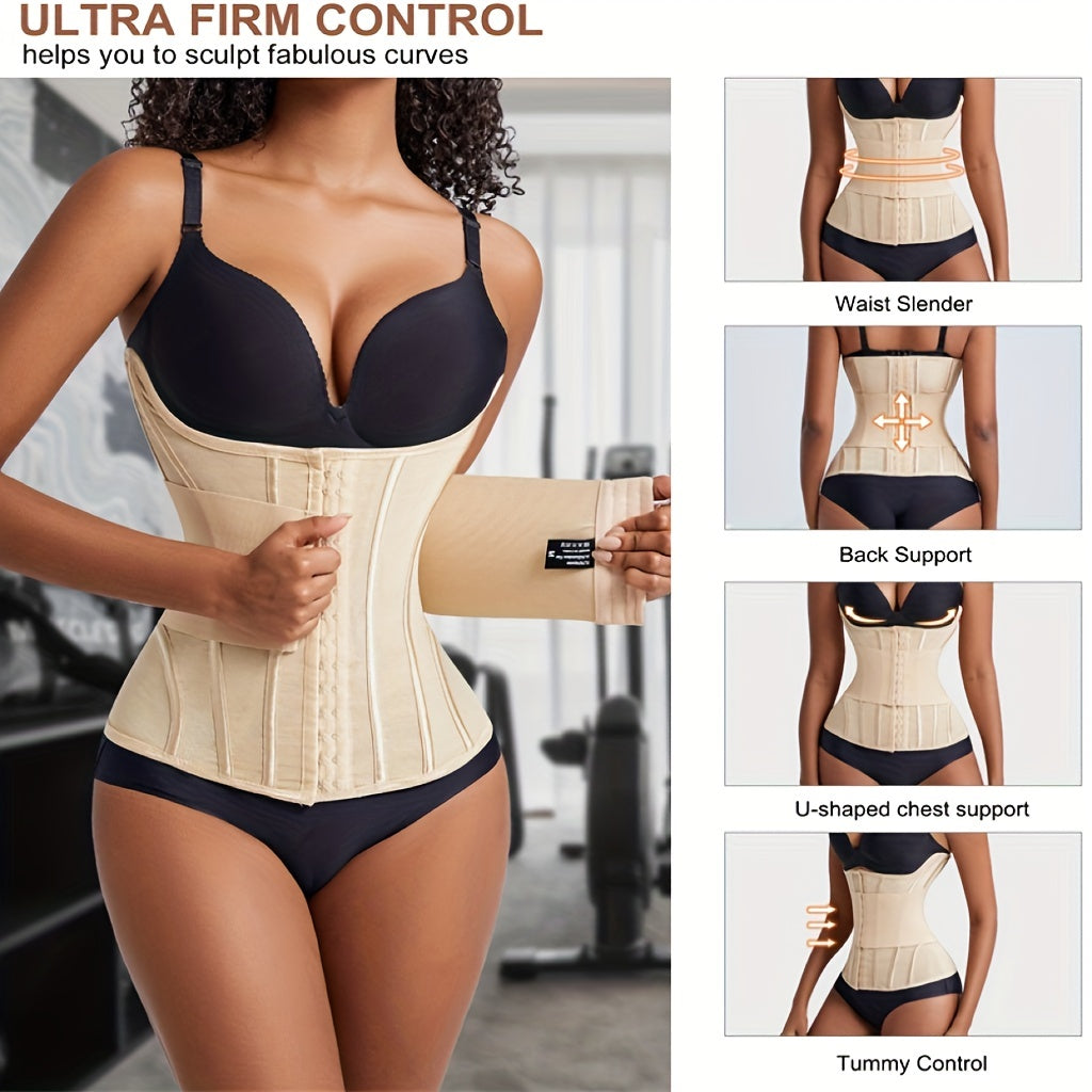 Waist Trainer Trimmer Belt Tummy Control Compression Wrap Cincher