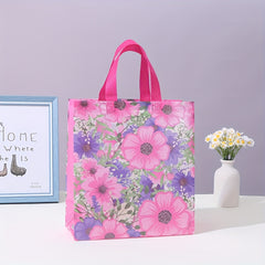Flower Pattern Gift Bag Non woven Shopping Storage Handbag