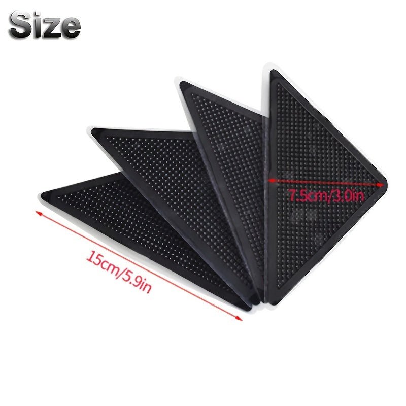 8pcs Non Slip Carpet Stickers Triangle Patches for Household