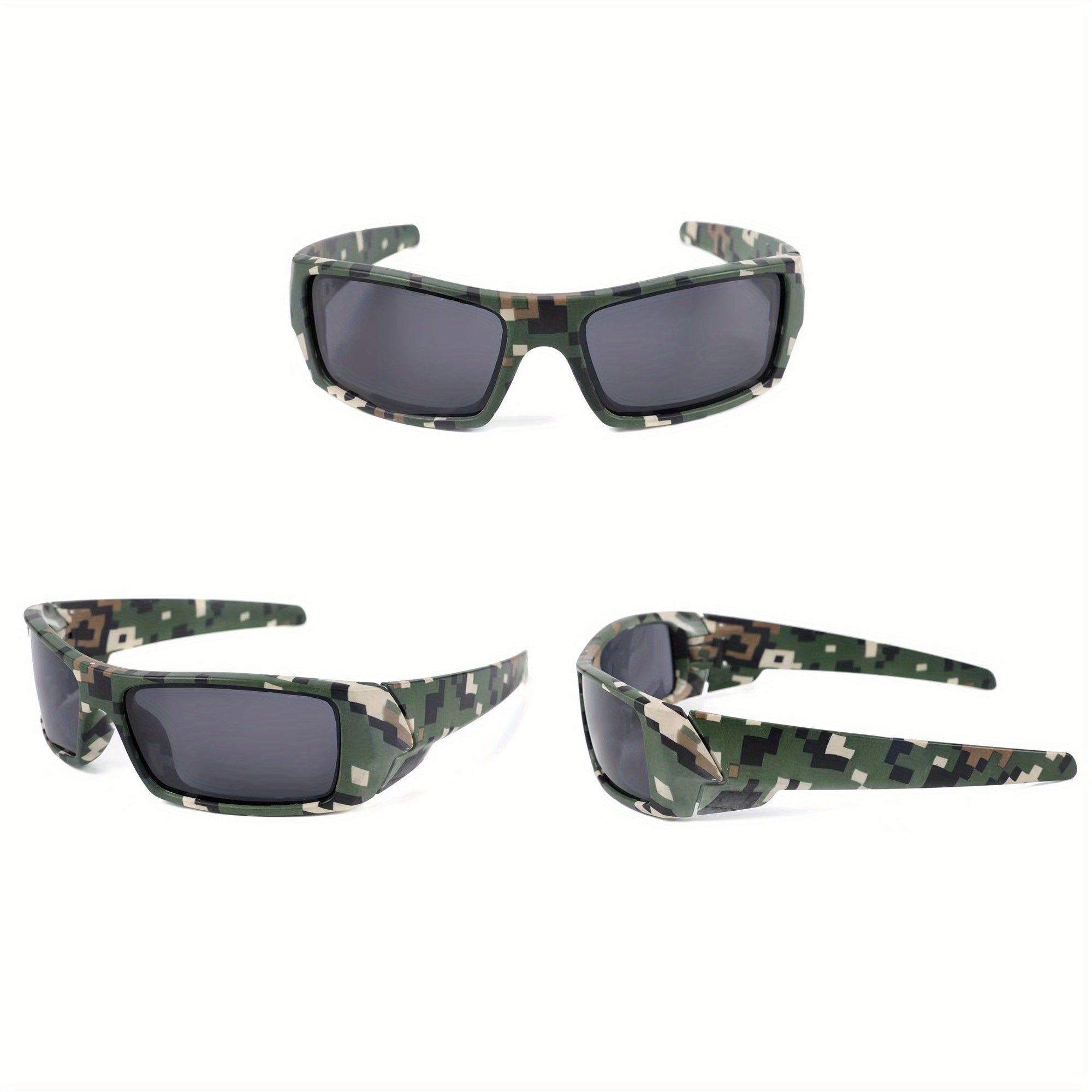Men's Polarized Square Sunglasses Sports Cycling Fishing UV 400 with Case