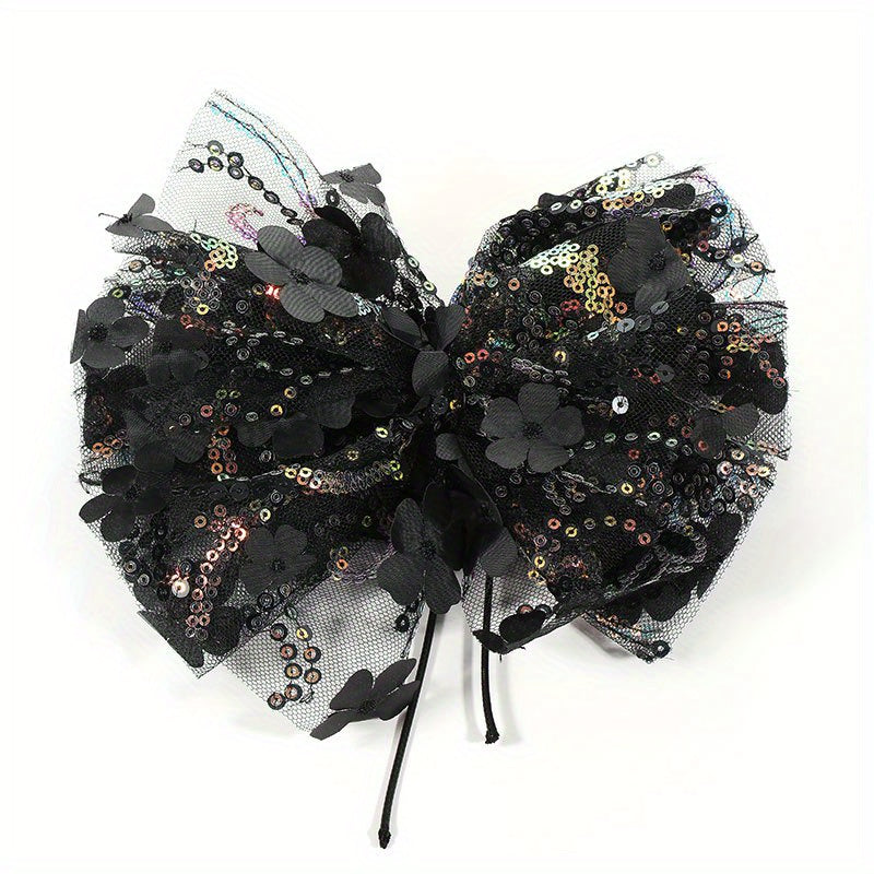 Sequin Mesh Bowknot Sash Belt Lace Up Wax Rope Waist Belt