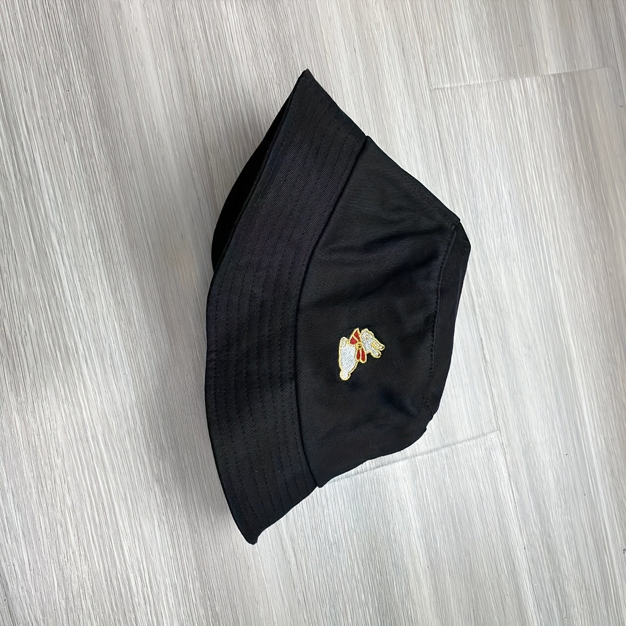 Rabbit Embroidery Bucket Hat for Women