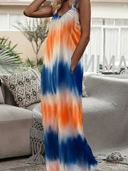  Tie Dye Cami Jumpsuit with Pockets