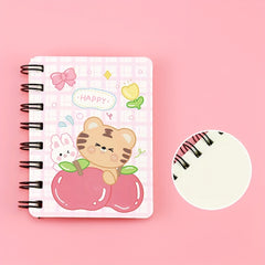 Cartoon Flip Coil Notebook Student Pocket Office Learning Diary Portable Small