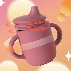 Silicone Training Cup With Straw for Baby/Toddler BPA-Free