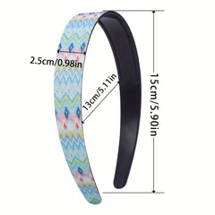 Female Polka Dot Headband Gradient Leopard Print Hair Band