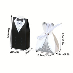 20pcs Wedding Candy Box High end Wedding Suit Candy Box Creative Wedding