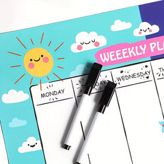 Magnetic Message Board Daily Life Schedule Table Whiteboard Paste Memo Note