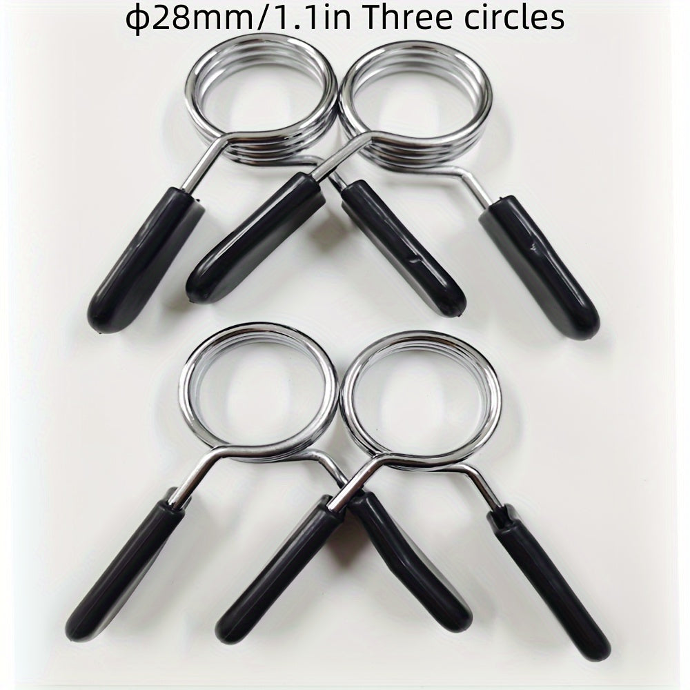 Barbell Clamps Spring Barbell Lock Dumbbell Bar Clip 2pcs