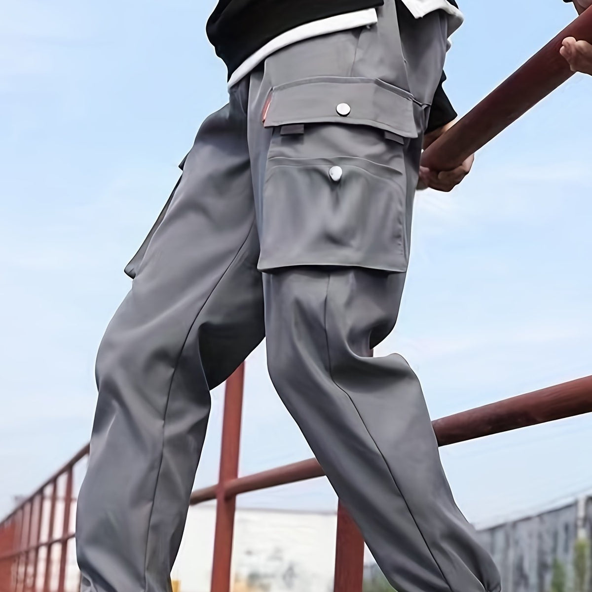 Men's Cargo Pants Drawstring Jogger Pants