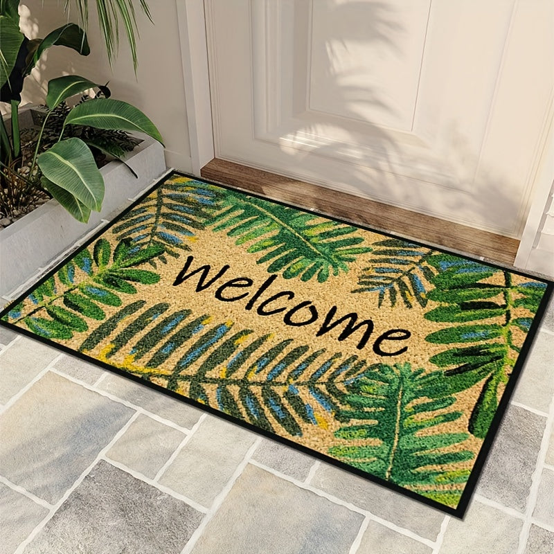 Non-slip Shaggy Fluffy Welcome Door Mat for Indoor/Outdoor Use
