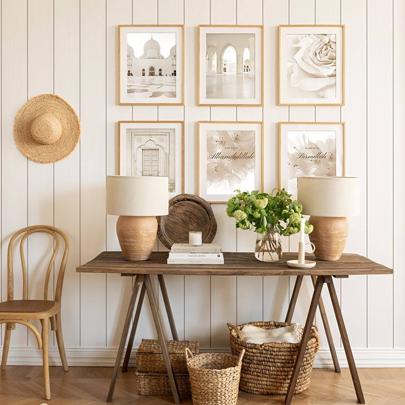 Bohemian Islamic Landscape Canvas Print Moroccan Mosque 8 3x11 8 Inches