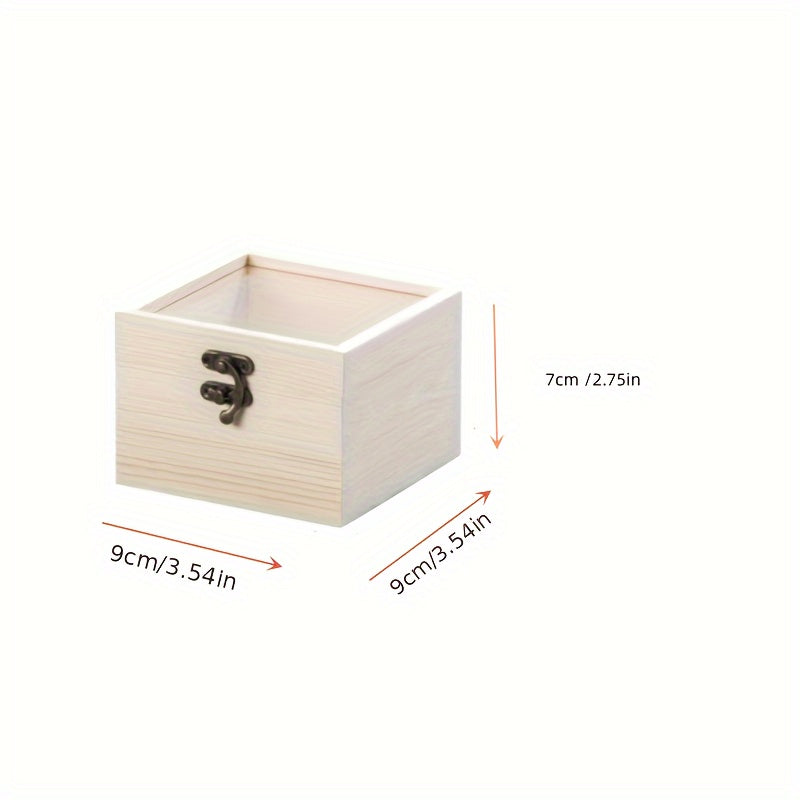 Wooden Box with Transparent Cover for Wedding, Birthday or Candy Packaging