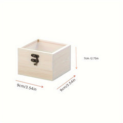 Wooden Box with Transparent Cover for Wedding, Birthday or Candy Packaging