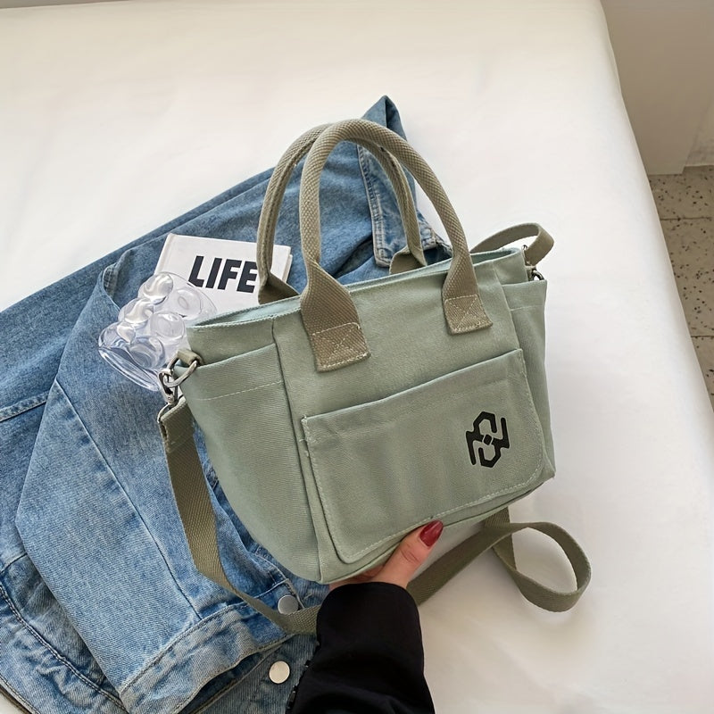 Vintage Crossbody Tote Bag Retro Top Handle Satchel Women's Casual Handbag