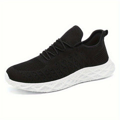 Soft Thick Sole Shock Absorption Running Shoes Mesh Breathable Lightweight