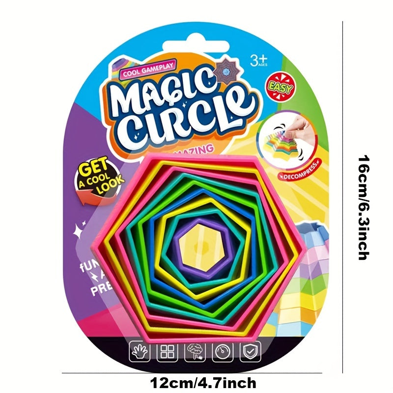 Star Circle Stacking Fidget Toy Relieve Stress & Improve Focus