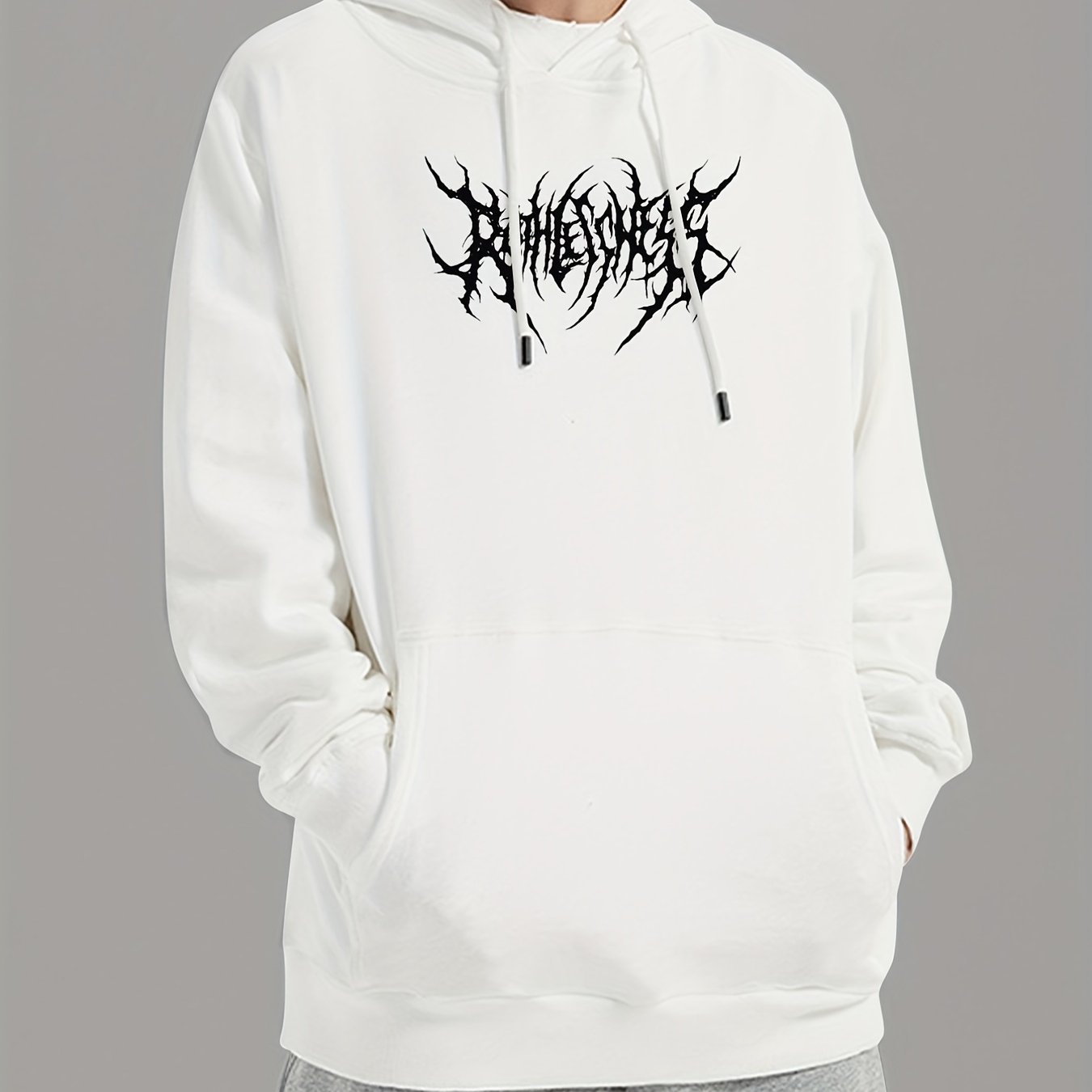 Men's Graphic Print Hoodie for Spring Fall