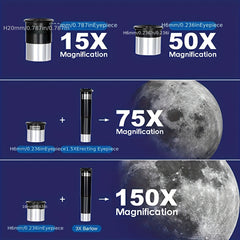 150X Professional Telescope for Adults 70mm Aperture High Magnification