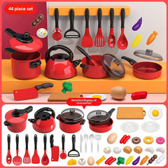 44pcs 61pcs Kitchen Toy Set Pretend Play Cooking Rice Fried Vegetables