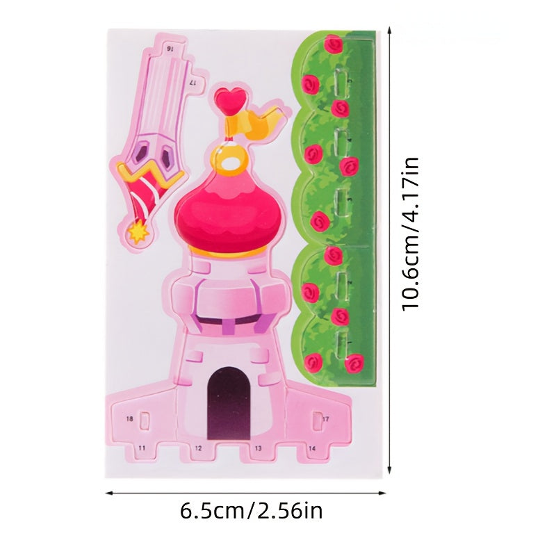 10pcs 3D DIY Mini Scene House Puzzle Kit for Parent-Child Interaction
