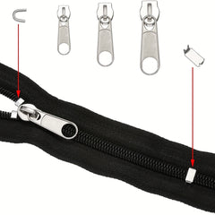 85pcs Nylon Zipper Repair Kit Replacement Slider Zipper Bottom Stop End Fix
