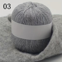 2pcs Hand Woven Cashmere Scarf Sweater Thread DIY Yarn 50g pc