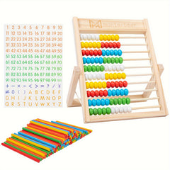 Wooden Abacus Toy for Early Learning Math - Preschool Educational Counting Beads