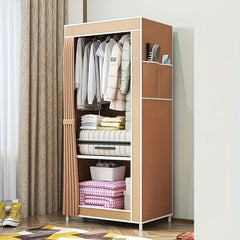 2-layer Clothing Storage Cabinet - Easy to Assemble Storage Wardrobe - 3 Colors