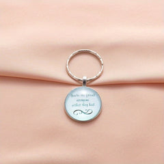Retro Bag Keychain English Letter Buckle Accessories Necklace