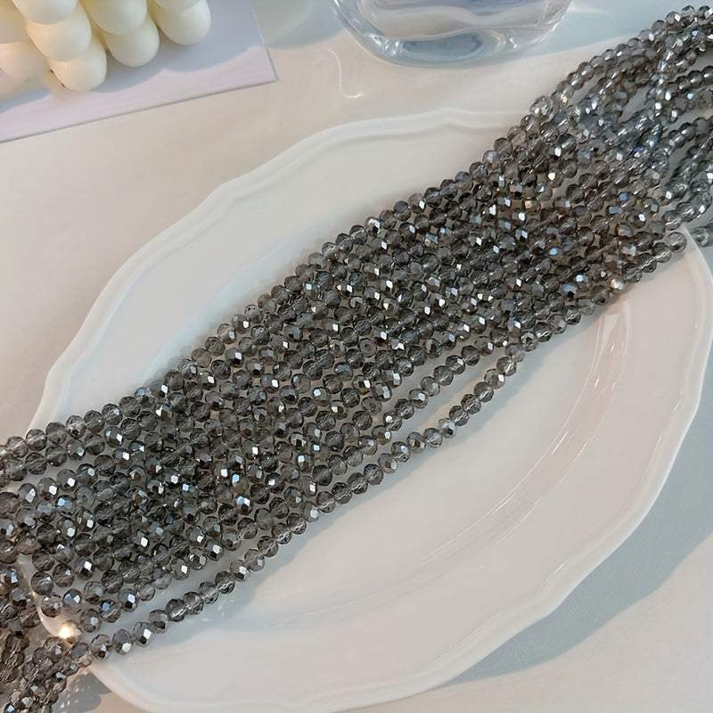 3mm 8mm Grey Crystal Beads for DIY Jewelry