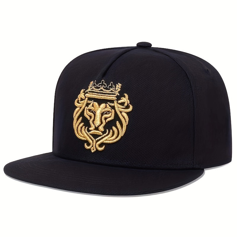 Men's Lion Crown Baseball Cap Adjustable Casual Hat Hip Hop Style