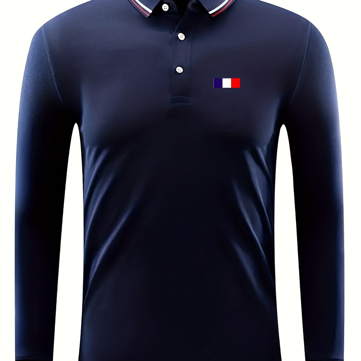 Men's Casual Long Sleeve Shirt Custom Fit for Golf and Tennis