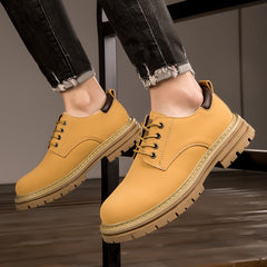 Men's Classic Hiking Boots Comfy Non Slip Vintage Durable Lace Up Shoes